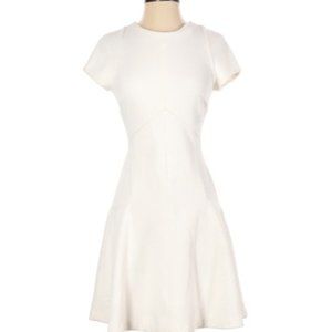Banana Republic White Diamond Jacquard Dress - Size 4